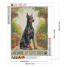 Load image into Gallery viewer, Diamond Painting - Full Round - Doberman (30*40CM)
