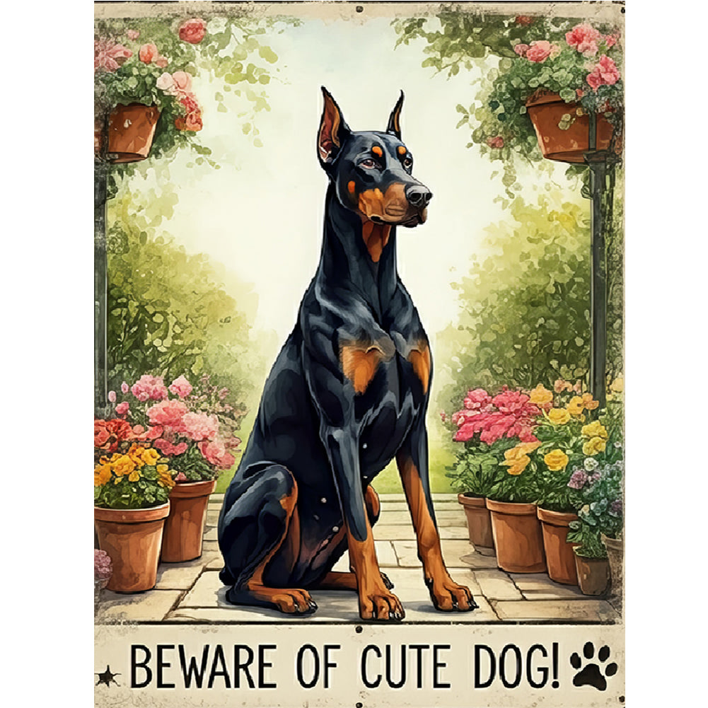 Diamond Painting - Full Round - Doberman (30*40CM)