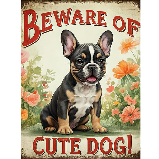 Diamond Painting - Full Round - French Bulldog (30*40CM)