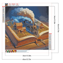 Load image into Gallery viewer, Diamond Painting - Full Round - Train In Book (40*40CM)

