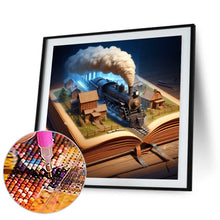 Load image into Gallery viewer, Diamond Painting - Full Round - Train In Book (40*40CM)
