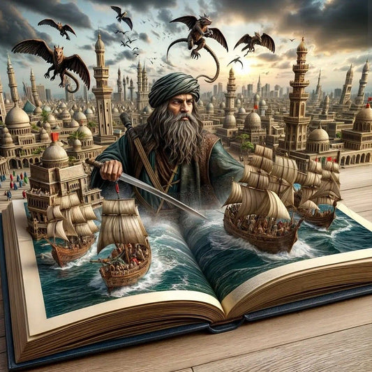 Diamond Painting - Full Round - Pirate In Book (40*40CM)