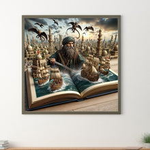 Load image into Gallery viewer, Diamond Painting - Full Round - Pirate In Book (40*40CM)
