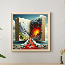 Load image into Gallery viewer, Diamond Painting - Full Round - Mountain In Book Scenery (40*40CM)
