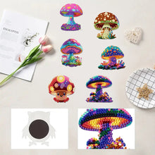 Load image into Gallery viewer, 6Pcs Diamond Painting Refrigerator Magnets Diamond Art Kits for Adults(Mushroom)
