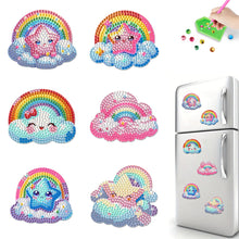 Load image into Gallery viewer, 6Pcs Diamond Painting Refrigerator Magnets Diamond Art Kits for Adults (Rainbow)
