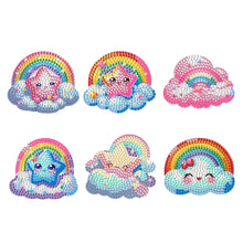 Load image into Gallery viewer, 6Pcs Diamond Painting Refrigerator Magnets Diamond Art Kits for Adults (Rainbow)
