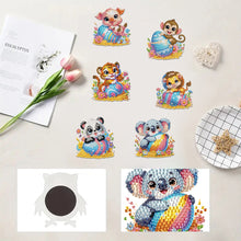 Load image into Gallery viewer, 6Pcs Diamond Painting Refrigerator Magnets Diamond Art Kits (Egg Animals)
