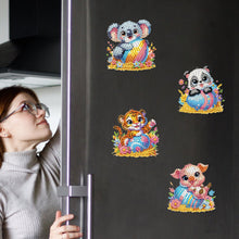 Load image into Gallery viewer, 6Pcs Diamond Painting Refrigerator Magnets Diamond Art Kits (Egg Animals)
