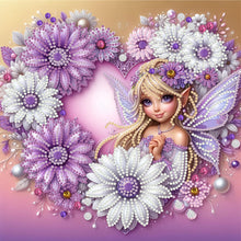 Load image into Gallery viewer, Diamond Painting - Partial Special Shaped - Flower Fairy (30*30CM)
