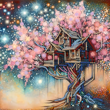 Load image into Gallery viewer, Diamond Painting - Partial Special Shaped - Tree Of Life House (30*30CM)
