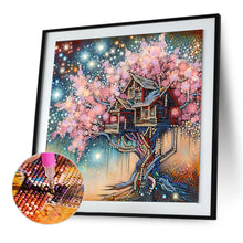 Load image into Gallery viewer, Diamond Painting - Partial Special Shaped - Tree Of Life House (30*30CM)

