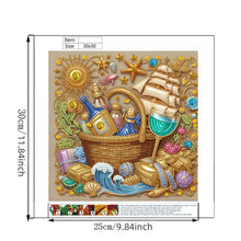 Load image into Gallery viewer, Diamond Painting - Partial Special Shaped - Sailboat Gemstone (30*30CM)
