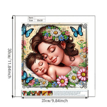 Load image into Gallery viewer, Diamond Painting - Partial Special Shaped - Mother And Child (30*30CM)
