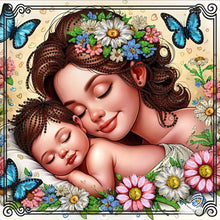 Load image into Gallery viewer, Diamond Painting - Partial Special Shaped - Mother And Child (30*30CM)
