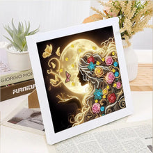 Load image into Gallery viewer, Diamond Painting - Partial Special Shaped - Moonlight Woman (30*30CM)
