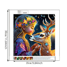 Load image into Gallery viewer, Diamond Painting - Partial Special Shaped - Fawn Girl (30*30CM)
