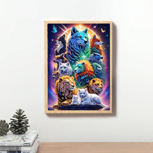 Load image into Gallery viewer, Diamond Painting - Partial Special Shaped - Group Portrait Of Animals (30*40CM)

