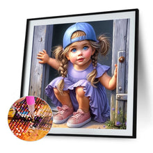 Load image into Gallery viewer, Diamond Painting - Full Round - Cute Little Girl (40*40CM)

