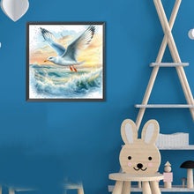 Load image into Gallery viewer, Diamond Painting - Full Round - Seagull On The Beach (30*30CM)
