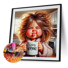 Load image into Gallery viewer, Diamond Painting - Full Round - Cute Little Girl (40*40CM)
