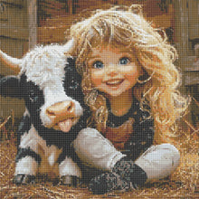 Load image into Gallery viewer, Diamond Painting - Full Round - Cute Little Girl (40*40CM)
