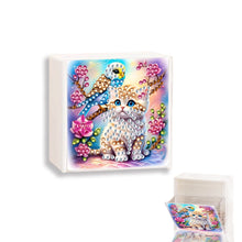 Load image into Gallery viewer, Wall Mounted Cats Birds DIY Diamond Painting Storage Box for Art Crafts
