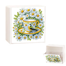 Load image into Gallery viewer, Wall Mounted Daisy Teacup DIY Diamond Painting Storage Box for Art Crafts
