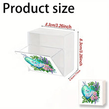 Load image into Gallery viewer, Wall Mounted Swans Flowers DIY Diamond Painting Storage Box for Art Crafts
