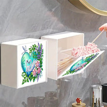Load image into Gallery viewer, Wall Mounted Swans Flowers DIY Diamond Painting Storage Box for Art Crafts
