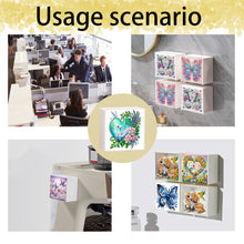 Load image into Gallery viewer, Wall Mounted Swans Flowers DIY Diamond Painting Storage Box for Art Crafts
