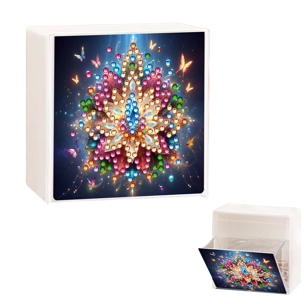 Wall Mounted Pattern DIY Diamond Painting Storage Box for Home Art Crafts