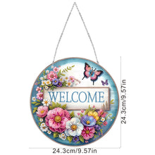 Load image into Gallery viewer, Acrylic 2D Flat Welcome Home DIY Hanging Diamond Art Kits Wall Door Decor
