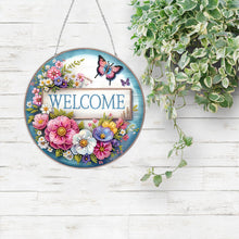 Load image into Gallery viewer, Acrylic 2D Flat Welcome Home DIY Hanging Diamond Art Kits Wall Door Decor
