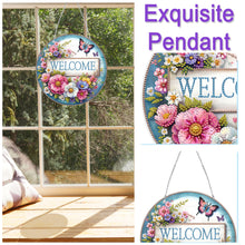 Load image into Gallery viewer, Acrylic 2D Flat Welcome Home DIY Hanging Diamond Art Kits Wall Door Decor
