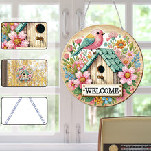 Load image into Gallery viewer, Acrylic 2D Flat DIY Wake Up Hen Hanging Diamond Art Kits Wall Door Decor
