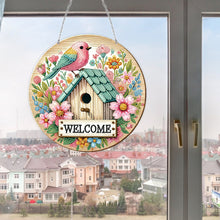 Load image into Gallery viewer, Acrylic 2D Flat DIY Wake Up Hen Hanging Diamond Art Kits Wall Door Decor
