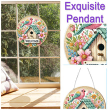 Load image into Gallery viewer, Acrylic 2D Flat DIY Wake Up Hen Hanging Diamond Art Kits Wall Door Decor
