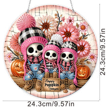 Load image into Gallery viewer, Acrylic 2D Flat DIY Happy Pumpkin Season Hanging Diamond Art Kits for Wall Door

