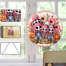 Load image into Gallery viewer, Acrylic 2D Flat DIY Happy Pumpkin Season Hanging Diamond Art Kits for Wall Door
