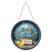 Load image into Gallery viewer, Acrylic 2D Flat DIY Welcome Friends Hanging Diamond Art Kits Wall Door Decor
