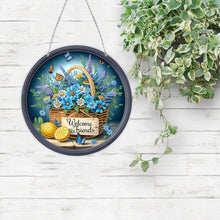 Load image into Gallery viewer, Acrylic 2D Flat DIY Welcome Friends Hanging Diamond Art Kits Wall Door Decor
