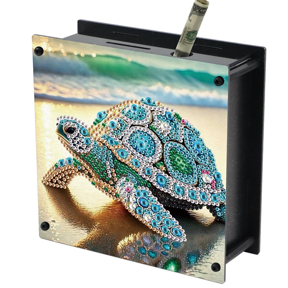 Turtle DIY Money Storage Box Diamond Painting Decors for Adults Beginners