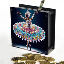 Load image into Gallery viewer, Ballet Girl DIY Money Storage Box Diamond Art Decors for Adults Beginners

