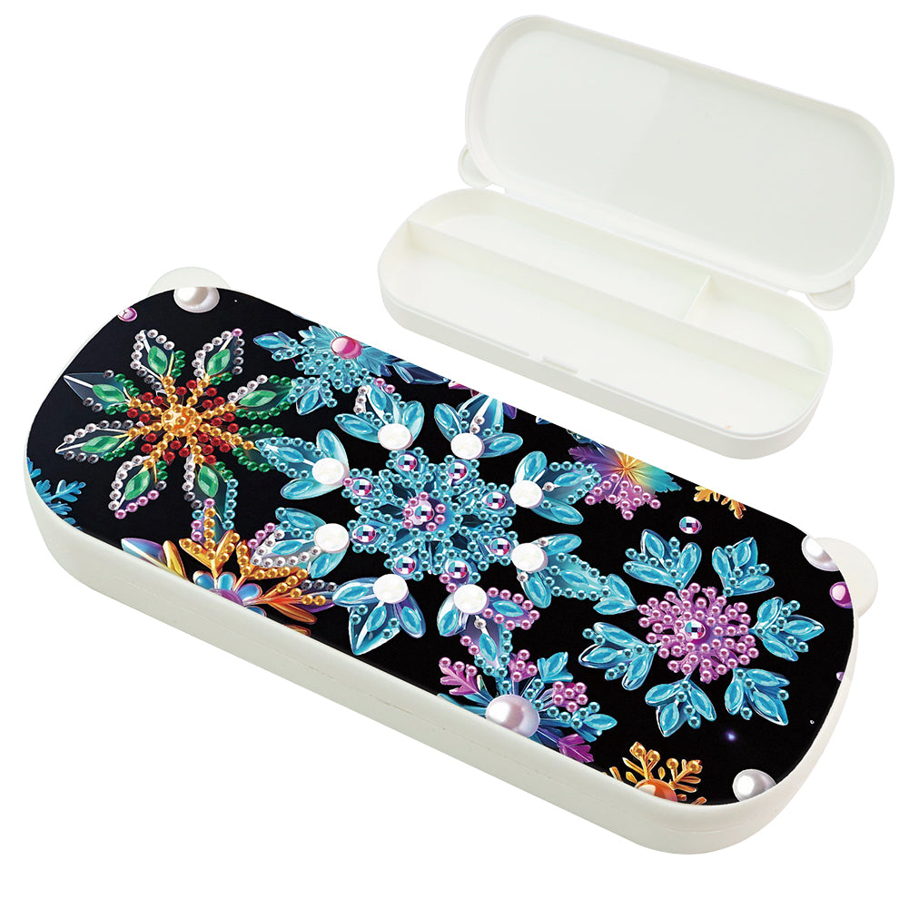 Mandala DIY Diamond Pencil Case Pen Brushes Accessories Travel Pencil Box