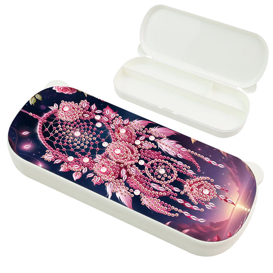 Dream Catcher DIY Diamond Pencil Case Pens Brushes Accessories Travel Pencil Box