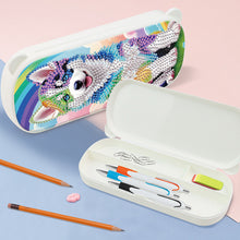 Load image into Gallery viewer, Dog Pattern DIY Diamond Pencil Case Pens Brushes Accessories Travel Pencil Box
