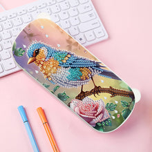 Load image into Gallery viewer, Bird Pattern DIY Diamond Pencil Case Pens Brushes Accessories Travel Pencil Box
