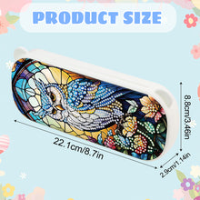 Load image into Gallery viewer, Owl Pattern DIY Diamond Pencil Case Pens Brushes Accessories Travel Pencil Box
