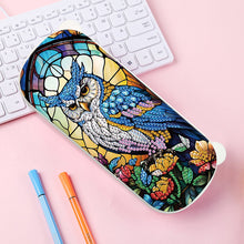 Load image into Gallery viewer, Owl Pattern DIY Diamond Pencil Case Pens Brushes Accessories Travel Pencil Box
